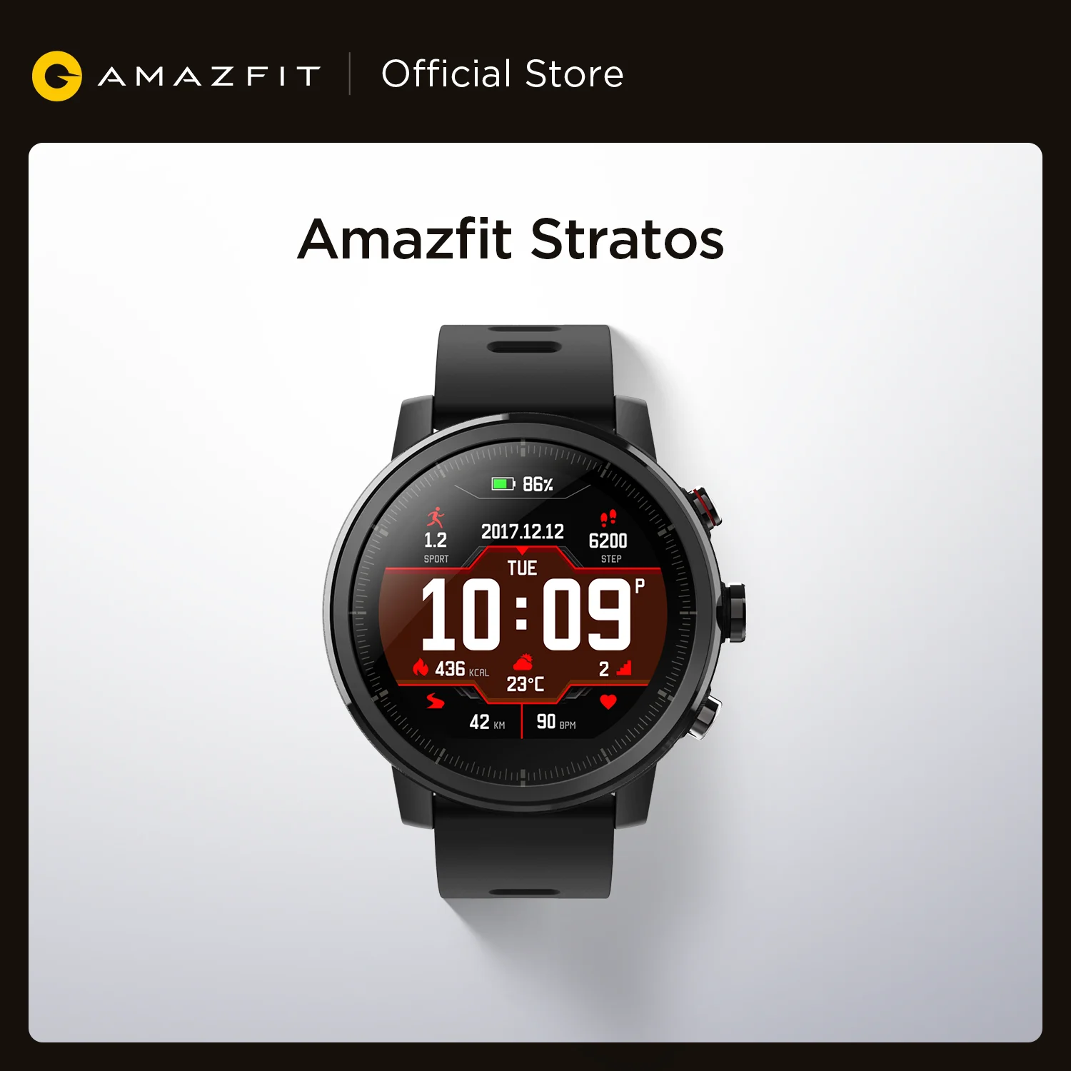 Оригинальный Amazfit Stratos Смарт-часы Bluetooth GPS подсчет калорий монитор сердца 50 м Водонепроницаемый для iOS и Android телефон-0