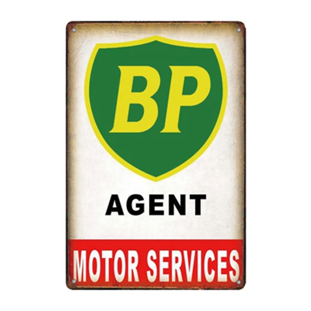 Motor Oil Signs Garage Metal Plaque Gas Station Tin Plate Retro Poster Home Decorative 20x30cm 3392