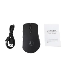 Беспроводной Мышь перезаряжаемый светодиод RGB двойной режим для настольных компьютеров Bluetooth 4,0 Универсальный игровой мыши лёгкий ноутбук бесшумный компьютер