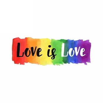 

Waterproof Accessories for Love Is Love Gay Pride LGBT Car Stickers Vinyl JDM Bumper Trunk Truck Graphics Fine Decal,13cm*4cm