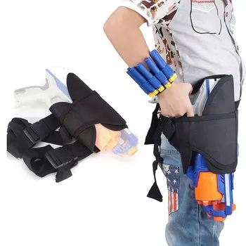 

Portable Bullet Holder Bag Game Pistol Holster Outdoor Cloth Black Creative Funny Children Rifle Package