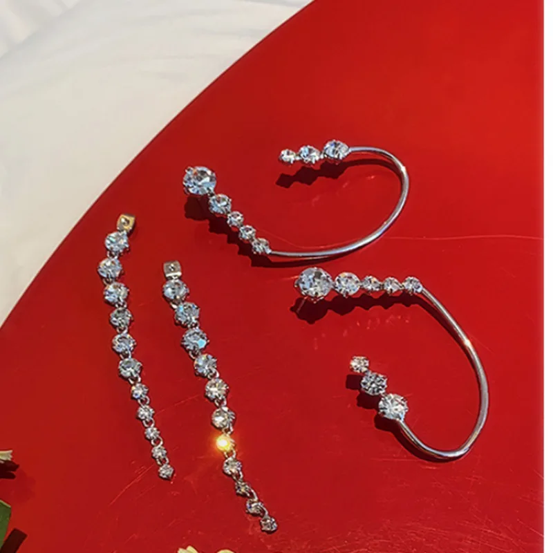 1 шт., женские серьги-манжеты с большими ушками, новинка, яркие висячие ...