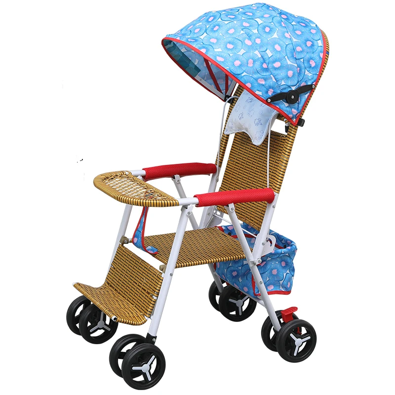 

Baby Rattan Stroller Light Summer Folding Bamboo Rattan Stroller Child Rattan Chair Baby Bamboo Rattan Trolley