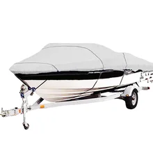 210D Solid Boat Cover Protector Oxford Cloth Heat Insulation Trailerable Waterproof Fishing Ski Pro Style For Yacht Sunproof