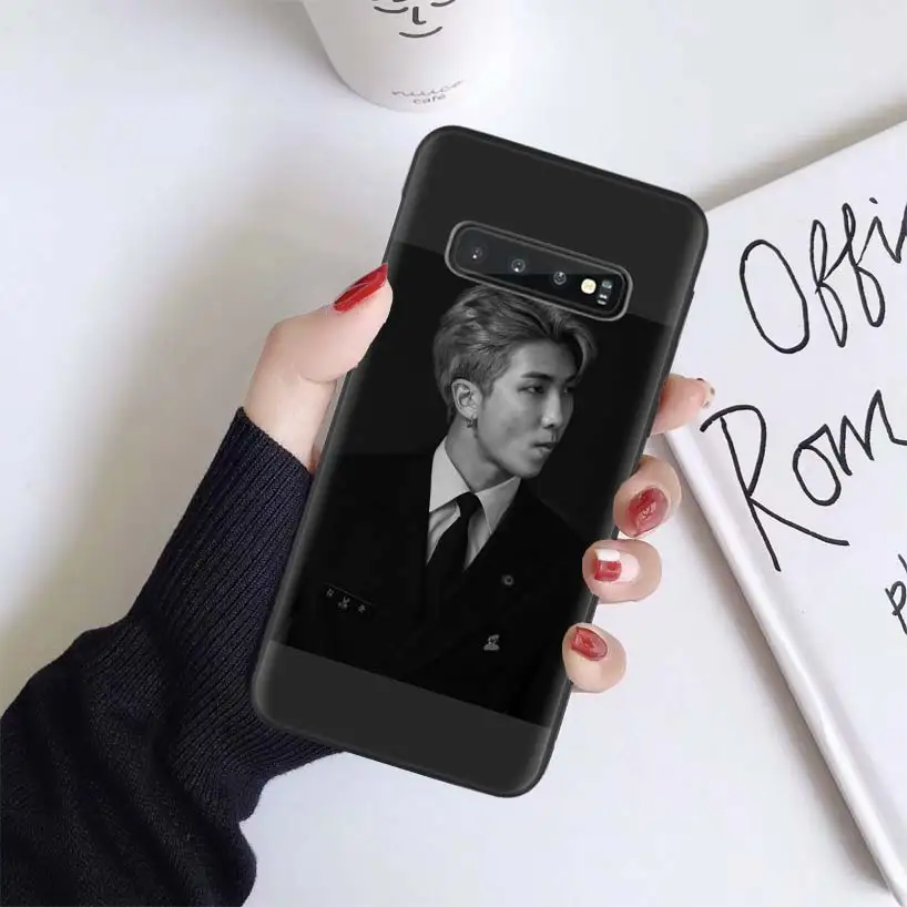 BS163-3 Рэп монстров RM Kpop Черный чехол для samsung Galaxy A50 A70 A50S A10S A20S A10 A20E A30 A40 M40 M30S A80 мягкий чехол для телефона - Цвет: BS163-3