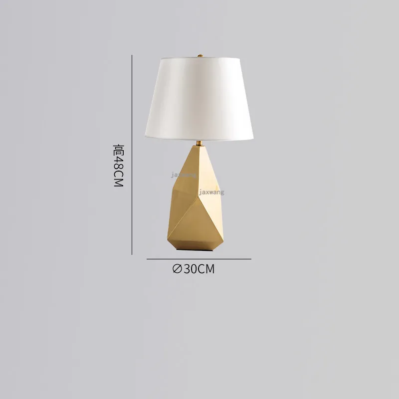 Постмодерн светодиодный настольный светильник минималистичный домашний декоративный стол освещение, осветительный прибор настольные лампы для спальни светодиодный прикроватный светильник - Цвет абажура: A