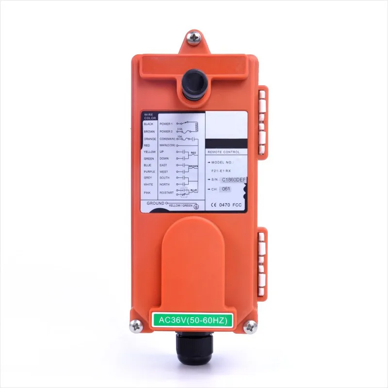 Industrial Remote Control F21-E1 Hoist Crane Lift Button Switch 6 buttons 1 receiver 2 transmitters for truck hoist crane