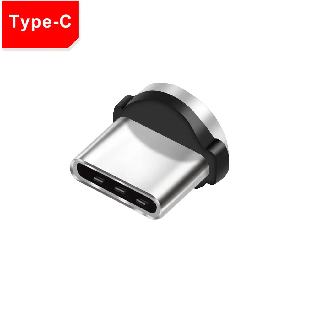 Only Type C Plug KSTUCNE Micro USB Магнитный кабель зарядное устройство 90 градусов быстрая зарядка кабель type C для iPhone 7 X S Max huawei P20 samsung USBC провод - Цвет: Only Type C Plug