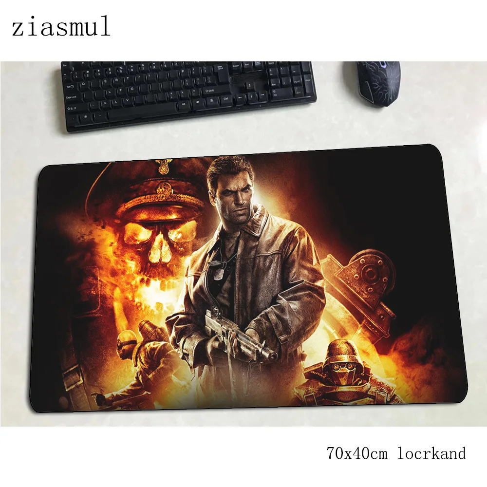Wolfenstein 700x400x3 мм игровой коврик для мыши домашний геймерский коврик компьютерный стол padmouse клавиатура массовый узор подарки большие игровые коврики