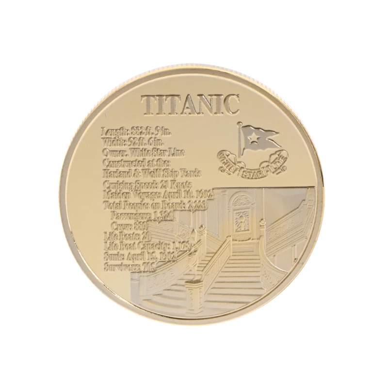 Памятная монета Титаник корабль случай художественные подарки для коллекции BTC Биткоин сплав