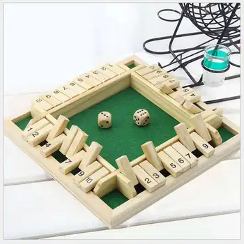

4 Players Digital Puzzle Board Game Shut The Box Game Set Number Drinking Games For Friends/Family