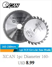 XCAN 1 шт. Диаметр 250-300 мм 28/40/60/80T циркулярная пила по дереву лезвие mulitpurpose TCT твердосплавный пильный диск
