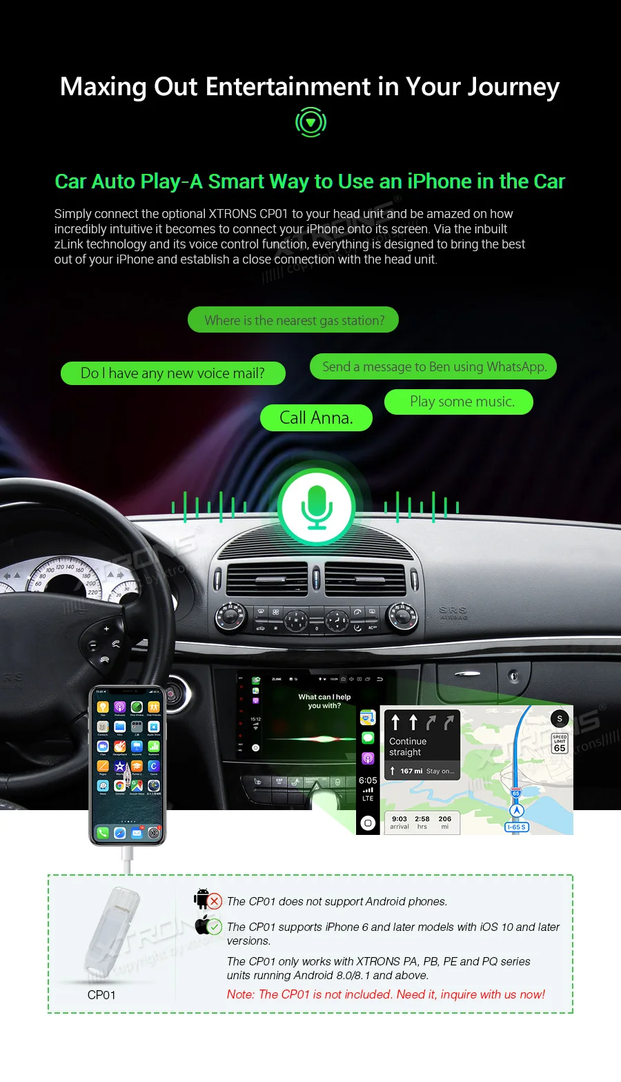 Top 8" Android 9.0 Pie OS Car Multimedia Navigation GPS Radio for Mercedes-Benz E-Class W211 2002-2008 (E200/E220/E240/E270/E280) 14