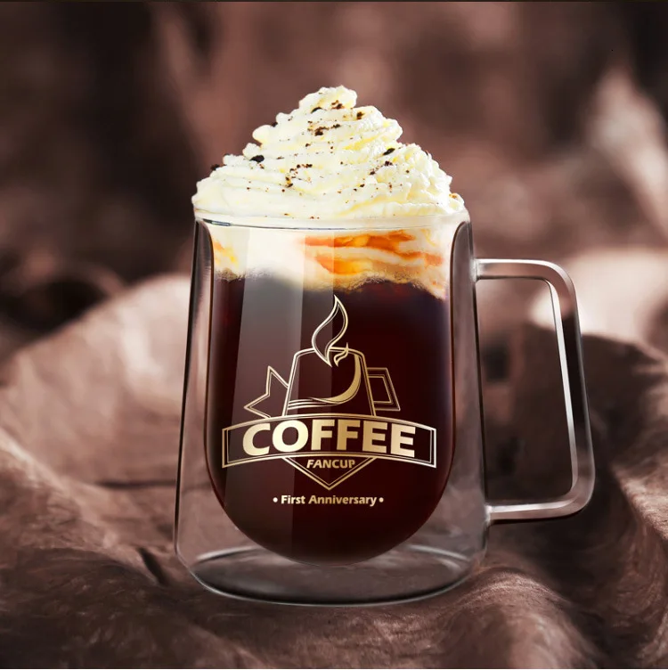 Originality Double-Wall Coffee Cup High Borosilicate Glass Heat Insulation Breakfast Cappuccino Latte Milk Mug Office Teacup
