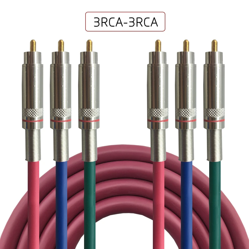 3 RCA штекер на 3RCA 3BNC на 3 BNC 3RCA на 3BNC штекер на штекер видео камеры видео кабель RGB AV Штекер Аудио Видео м/м кабель 1,5 м-30 м