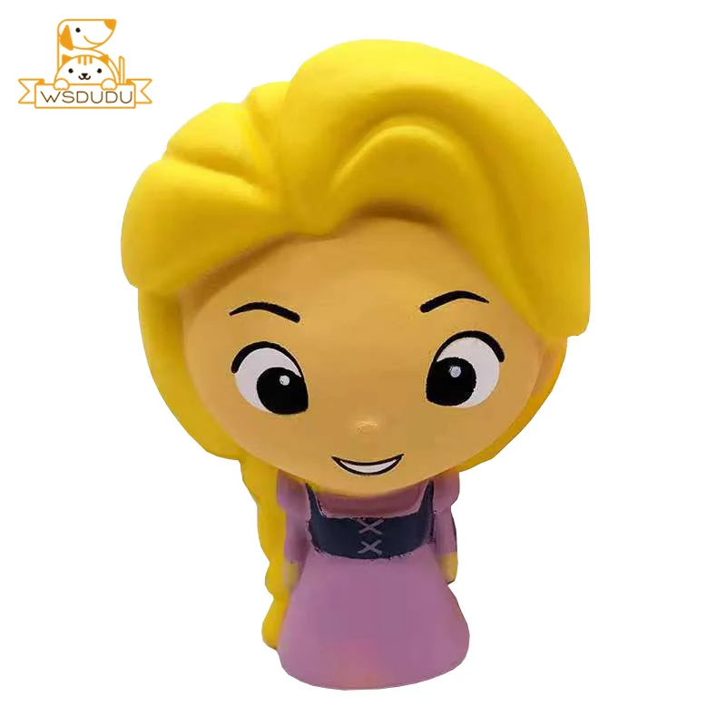 Long Hair Princess Милый мультфильм Мягкое Животное Squeeze медленно поднимающаяся большая панда какашка кролик Мопс Собака Фрукты Бутылка для взрослых Анти Стресс мягкие игрушки подарки - Цвет: Long Hair Princess