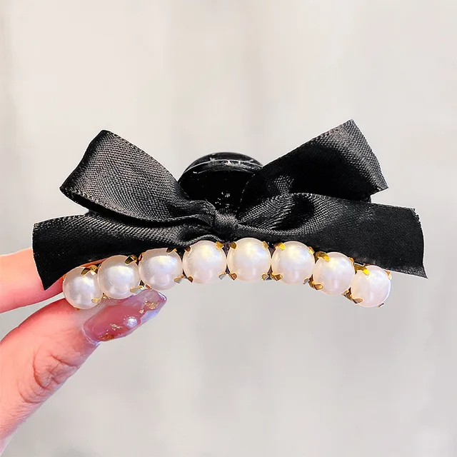 Haimeikang Acrylic Hair Claws Pearl Claw Clips For Woman Large Size Barrette Crab Ladies Fashion Hair Accessories 1490A