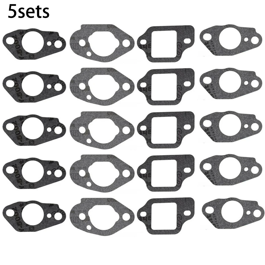 5sets Carburetor Insulator & Gasket Set Fit For Honda Gcv160 Gcv190 Gas