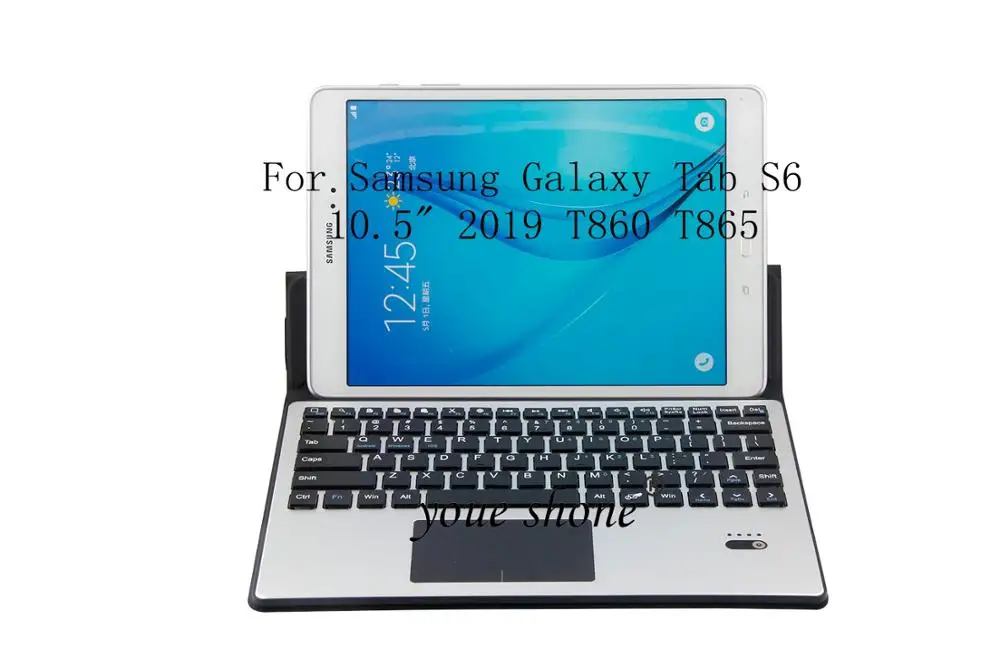 

Magnetic Detachable Bluetooth Keyboad Tablet Cover For Samsung Galaxy Tab S6 10.5" Keyboard Case 2019 T860 T865 PU Leather Case.
