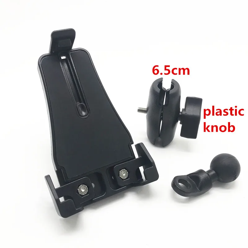 plastic knob kit Крепление сотового телефона держатель+ 1/4-20 Женский резьбовое отверстие с/1-дюймовым шариковым+ двойная розетка+ зеркало заднего вида с установочный комплект - Цвет: plastic knob kit