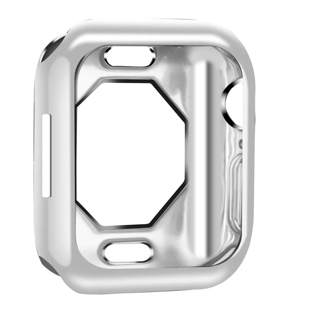 Чехол для часов для Apple Watch Case5 4 3 2 1 40 мм 44 мм прозрачная защитная оболочка из ТПУ для защиты экрана iWatch