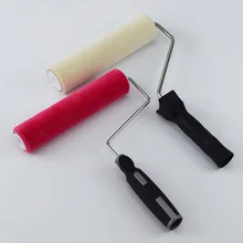 Herramienta para tratamientos de pared profesional pincel de rodillo de pintura 9 pulgadas de lana con mango para sala de oficina(China)