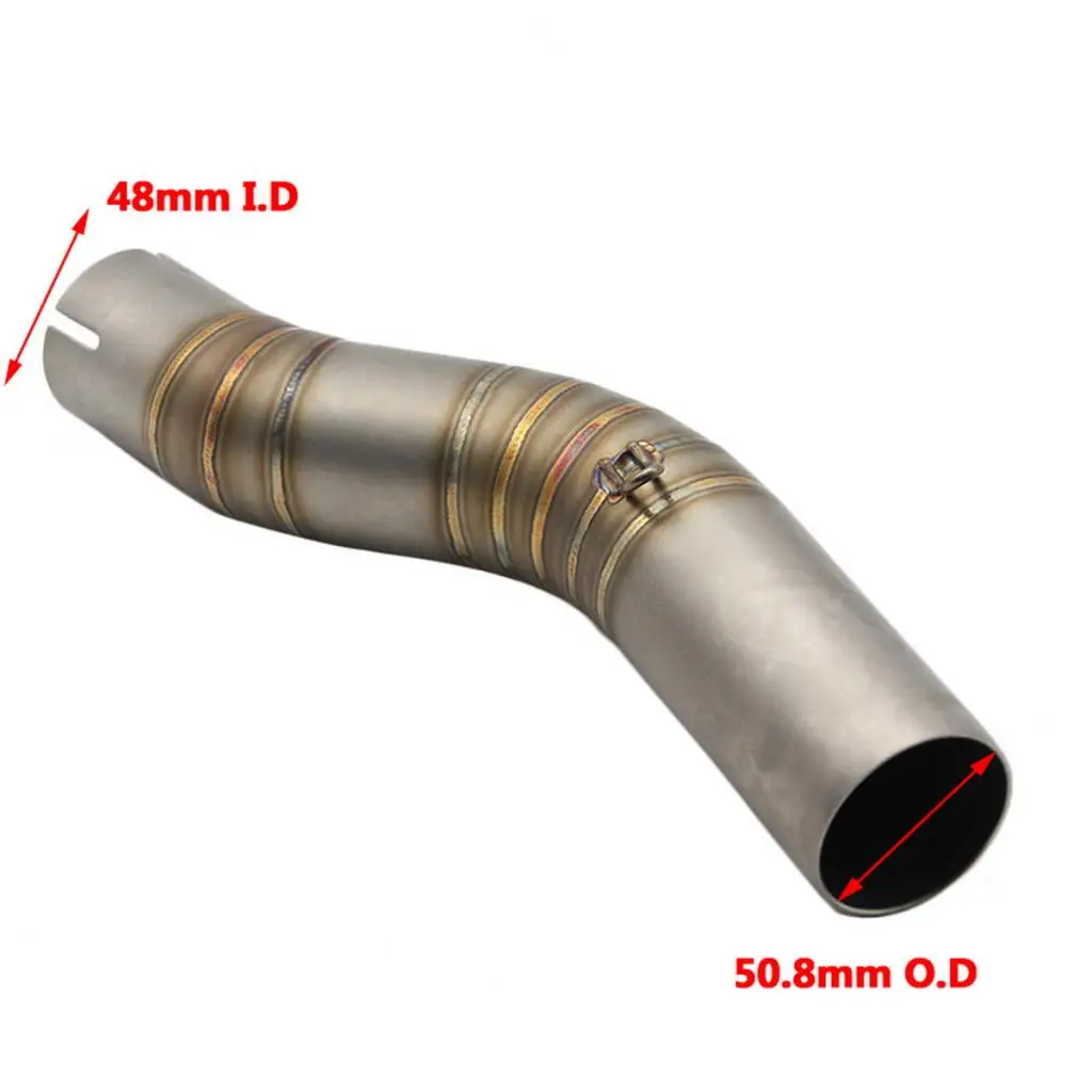 Motorcycle Exhaust Middle Connect Pipe Exhaust Mid Tube For GSXR 1000 2005 2006