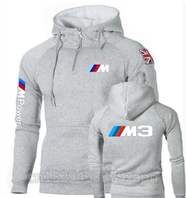 color 3 Флисовые толстовки с капюшоном с изображением машины M power, мужские толстовки с логотипом M3 M5, мужские толстовки с принтом в виде авто машин Blut, толстовки с капюшоном E92, E46, E30, E21, топы, мужская куртка - Цвет: color 3