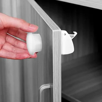 

1set Magnetic Child Lock Protective Baby Cabinet Door Drawer Invisible Multi-function Security Lock Home Magnetic Child Lock