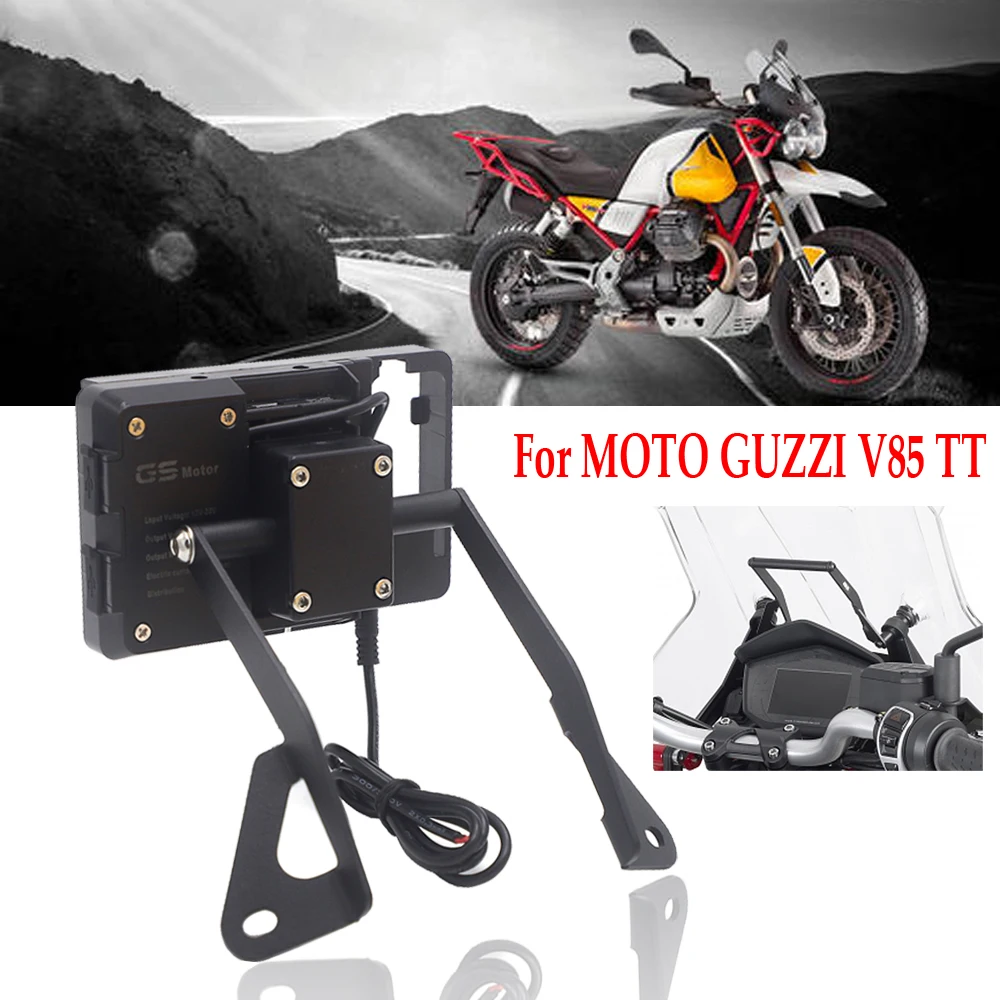 

Motorcycle Accessories Navigation bracket For MOTO GUZZI V85 TT 2019 2020 Front Phone Stand Holder Smartphone Phone GPS V85TT