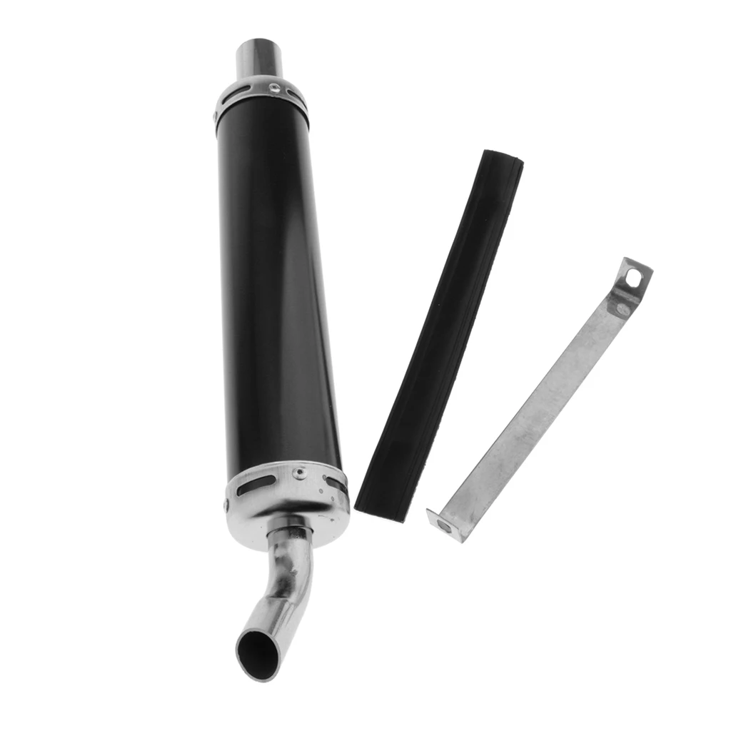 Motorcycle Exhaust Muffler Pipe Modified for 50/70/90/110/125/140/150CC Dirt Bike, Scooter, ATV, Quad