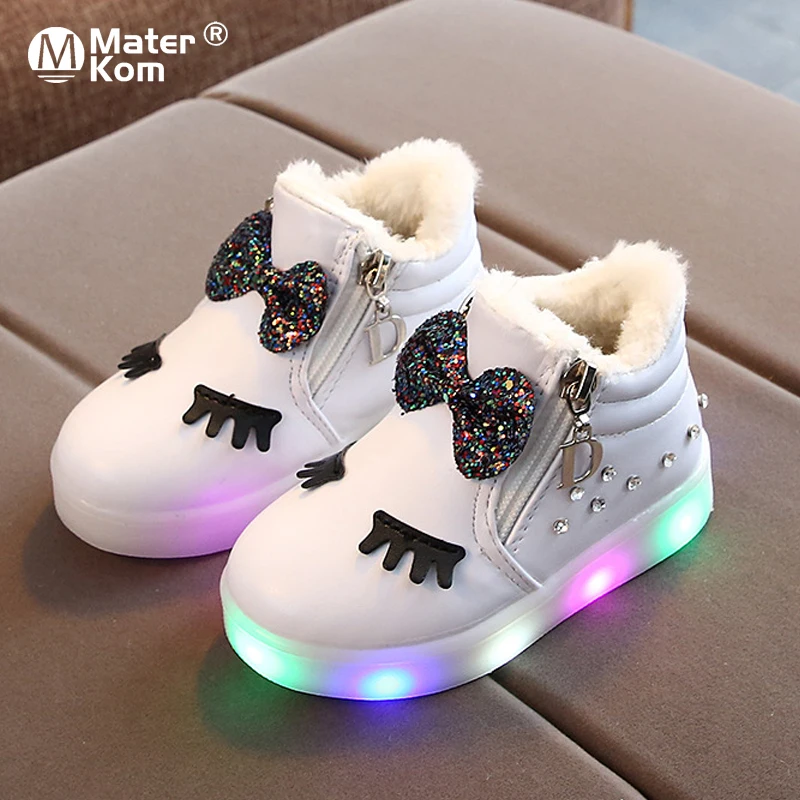 Size 21 30 Luminous Sneakers for Baby Led Light Up Shoes Children Anti