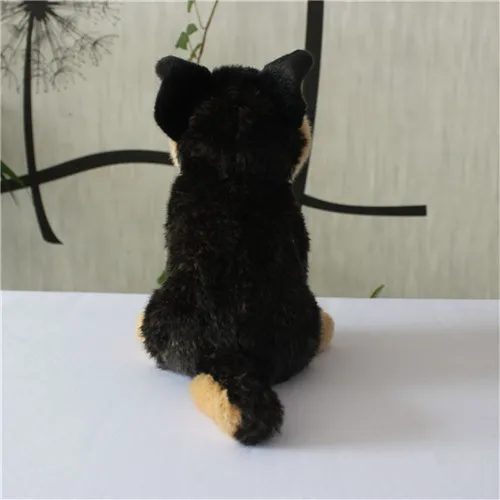 Fancytrader 10'' Deluxe Mini Simulation German Shepherd Stuffed Toy Plush Dog Toy Great Children Gift Photograph Prop 24cm (7)
