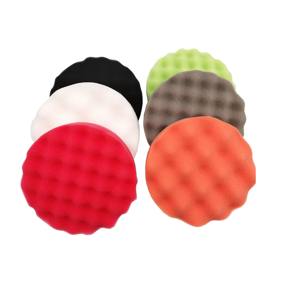 4/5/6/7/8pcs 6inch Polishing Pad Kit 150mm Foam Buffer Kit Buffing Sponge Wax Pad for Removes Scratches car polishing pad car polish pad car polishing sponge wool polishing pad polishing sponge set polishing wheel disc polishing wheel kit