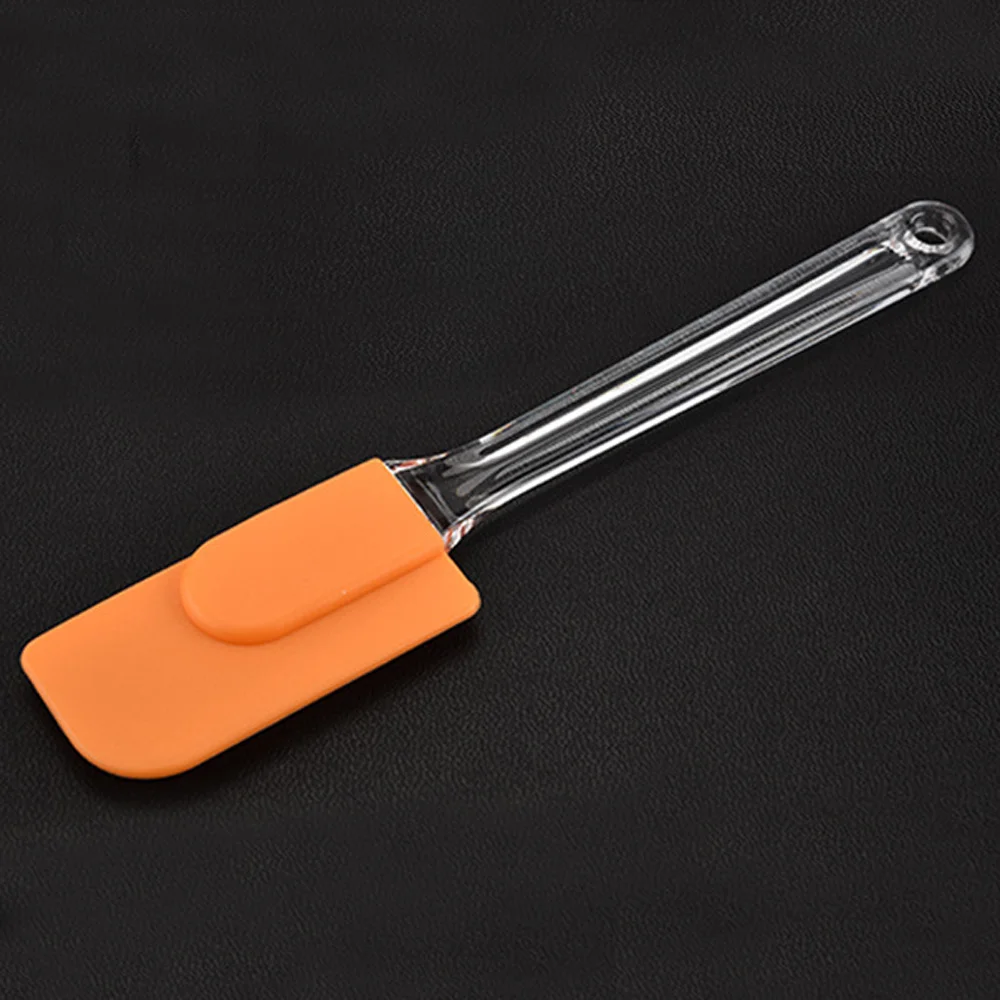 orange Многофункциональный креативный силиконовый скребок для кондитерских изделий, кисть для масла, лопатка, крем-раблер, инструмент для выпечки, посуда для торта - Цвет: orange