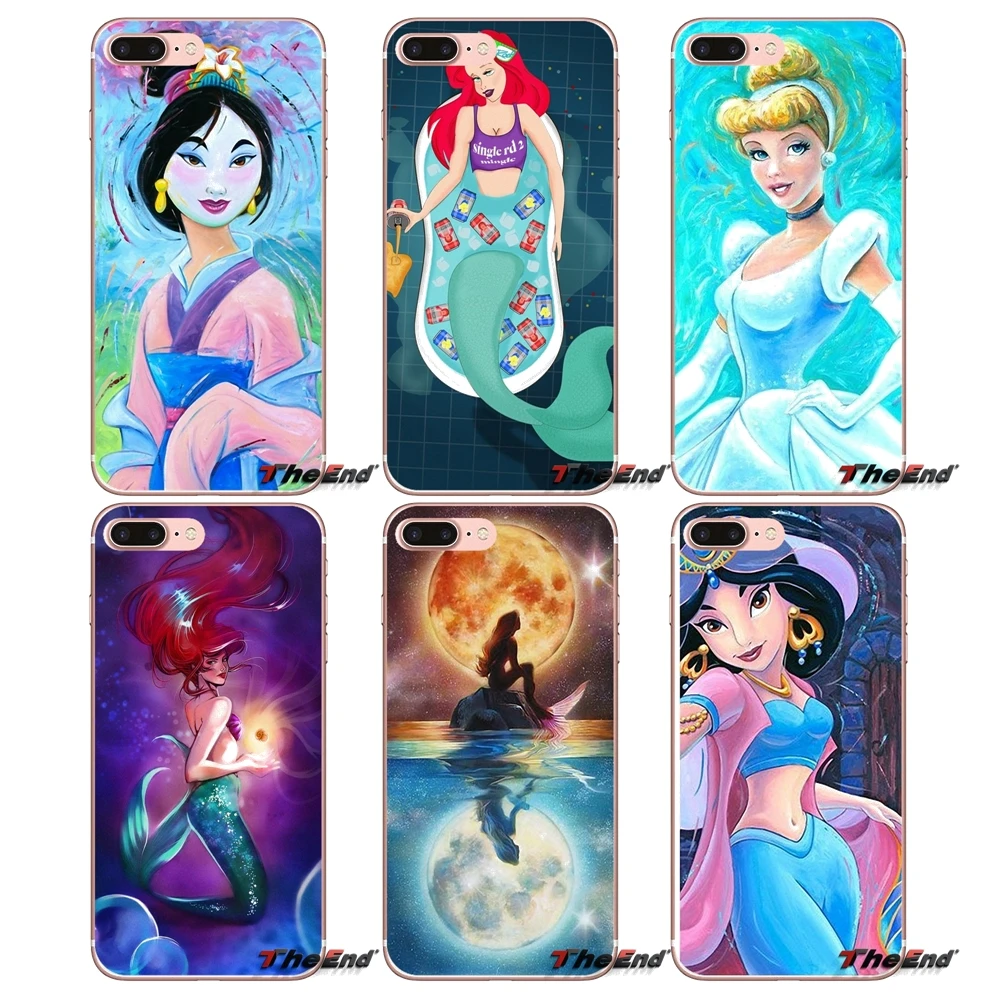 Платье принцессы с принтом Русалочка Ариэль чехол для телефона Apple IPhone X 4 4S 5 5S SE 5C 6
