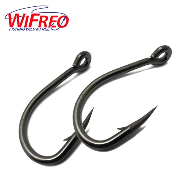 WIFREO 50PCS High Carbon Steel Octopus Circle Hook for Saltwater Fishing  Freshwater Catfish Tuna Barbed Fishhook Accessories - AliExpress