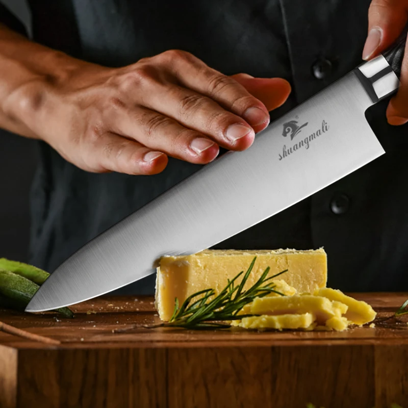 Японский Нож для шеф-повара Gyuto из 1,4116 стали, кухонный нож для мяса, филе, подарок, острый нож для нарезки, 9 дюймов, инструмент для приготовления пищи