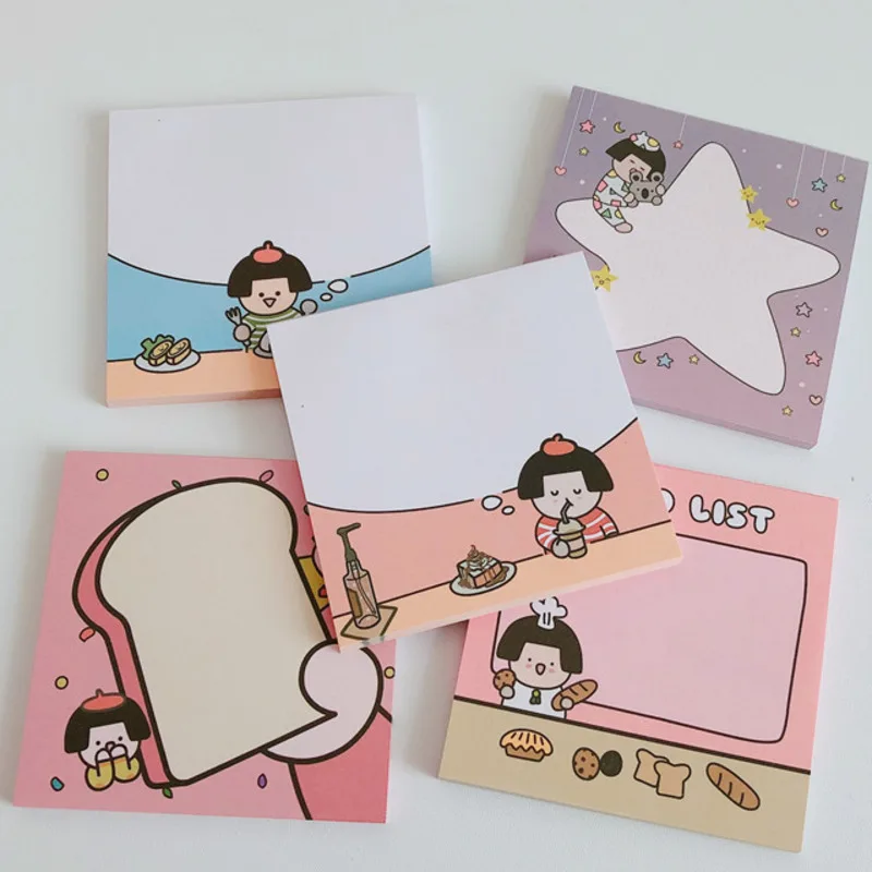 Блокнот для записей Ins Горячая Распродажа длинный с мультяшным рисунком |