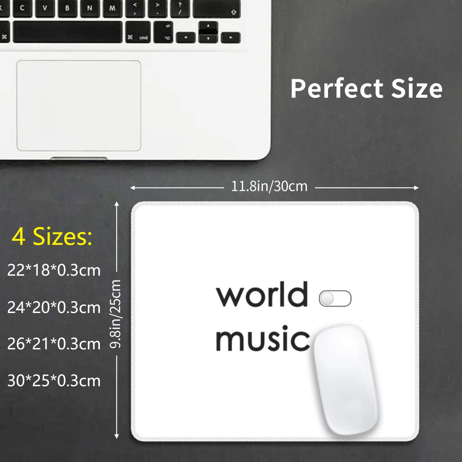 World Off Music On Mouse Pad Stampa Fai Da Te Musica Rap Trap Rock Jazz Pop Mood Classic Hip Hop K Pop