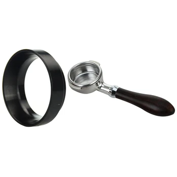 

Idr ligent Dosing Ring for Brewing Bowl Coffee Powder & 58mm Coffee Bottomless Stainless Steel Filter Basket
