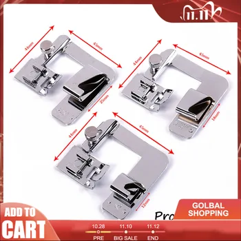 

INNE Sewing Machine Foot Presser Accessories Rolled Hem Feet Set 4/8 6/8 8/8 For Brother Singer Janome Babylock Juki Low Shank