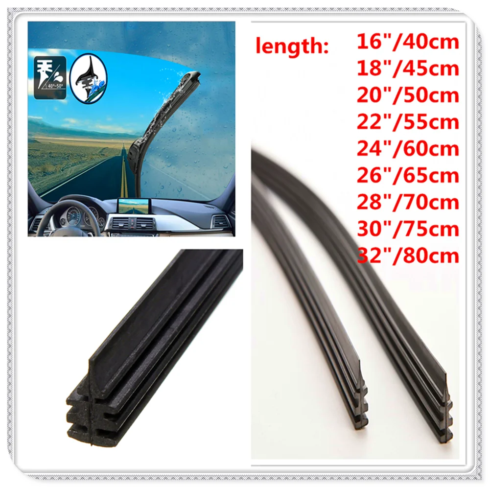 Car Wiper Blade Refill Replacement for audi a3 vauxhall bmw f30 a4 b8 a5 golf mk7 ford mondeo mk4 vw mercedes w211 | Автомобили и