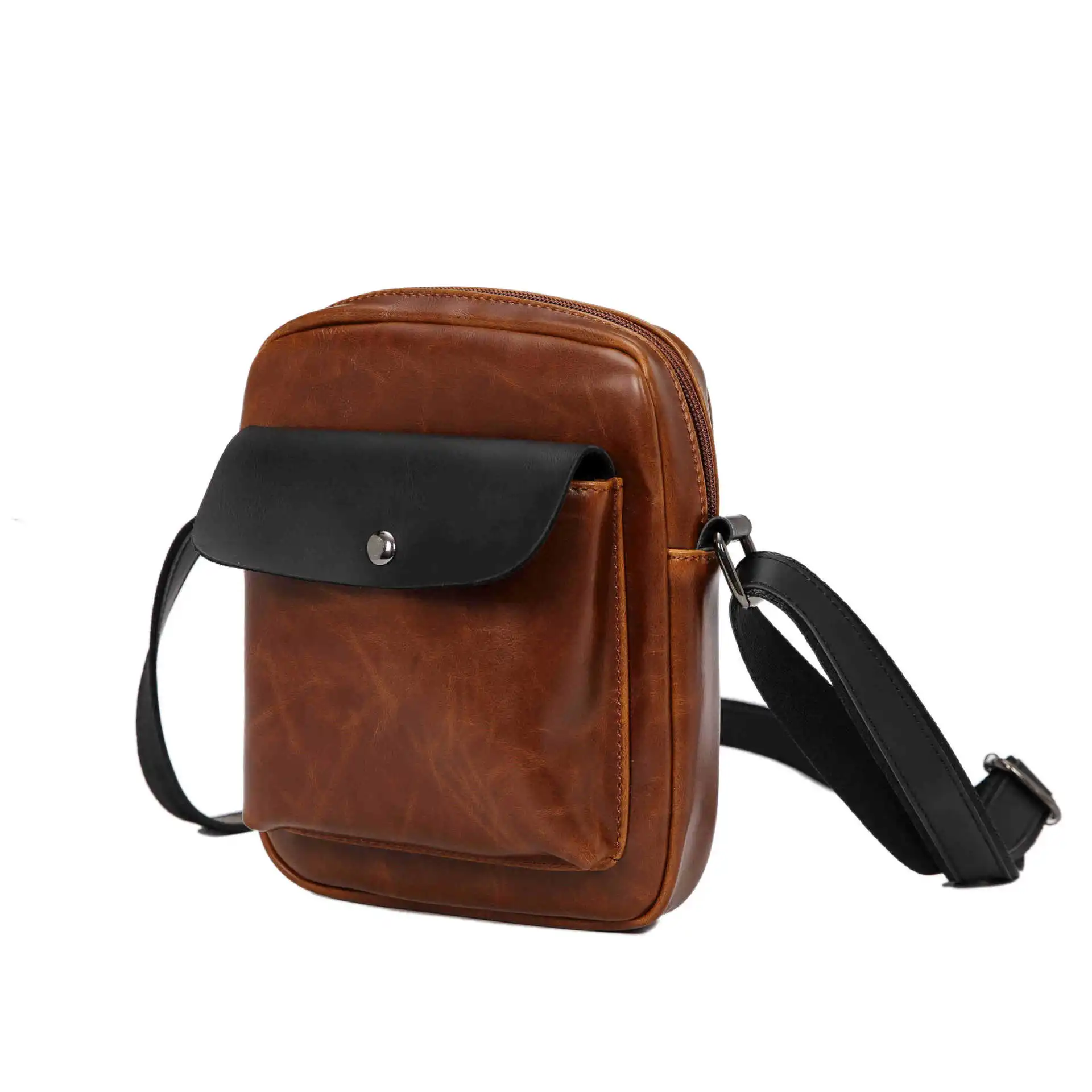 Retro men's bag, single shoulder bag, man's oblique satchel bag, man's bag
