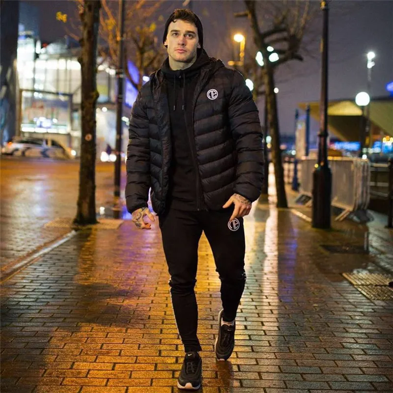 Зимний мужской пуховик с перьями короткий канадский уличная рабочая одежда
