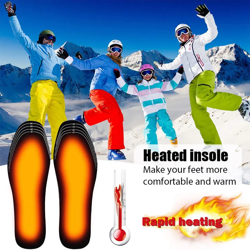Usb Heated Shoe Insoles Electric Foot Warming Pad Feet Warmer Sock Pad