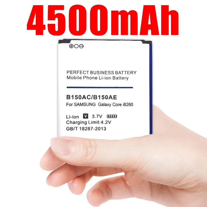 4500mah B150ac B150ae Battery for Samsung Galaxy Core I8260 I8262 G3502u G3502 G3508 G3509 Etc Replacement Phone | Мобильные