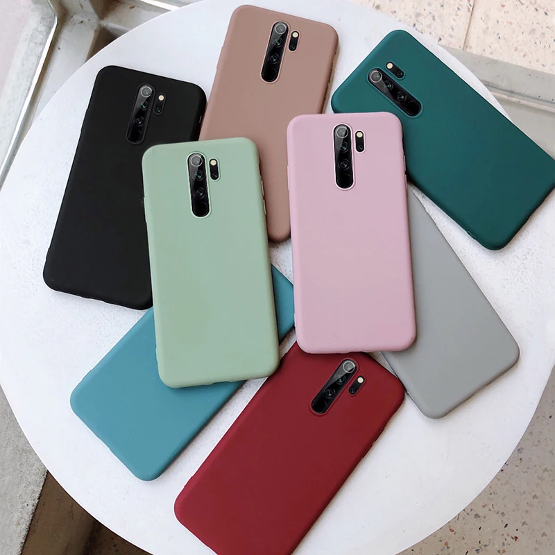 Чехол для xiaomi redmi note 8 9 pro max 9s 9t 5G 4x 7a тонкий матовый Мягкий ТПУ чехол без отпечатков
