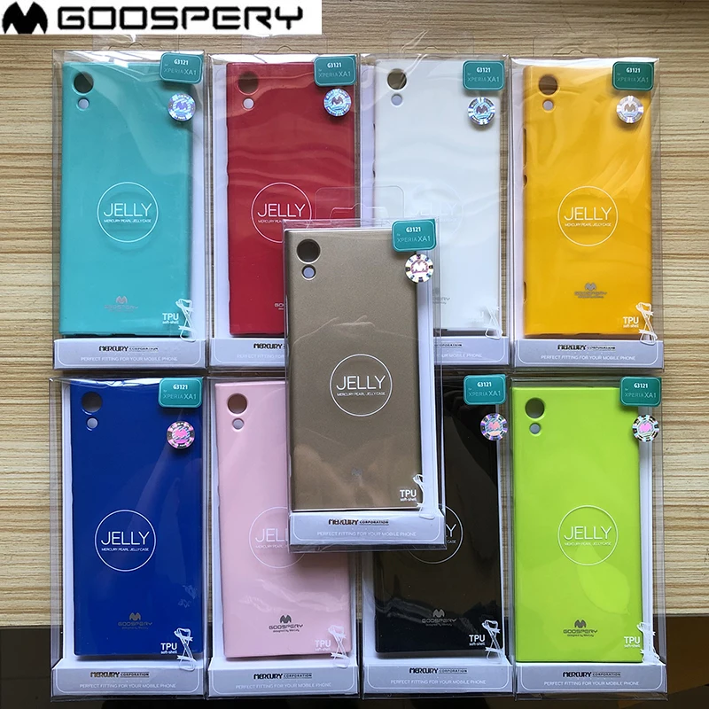 Оригинальный мягкий гибкий чехол Mercury Goospery из ТПУ с жемчугом для Sony Xperia XA1 |
