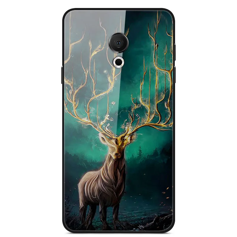 Для Meizu 15 Lite чехол 5,46 ''стекло твердая задняя крышка для Meizu15 Lite чехол 15 Lite чехлы для телефонов силикон бампер funda для Meizu M15 - Цвет: 29